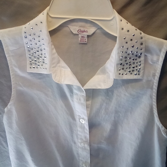 SHEER sleeveless sparkle top - Picture 3 of 11